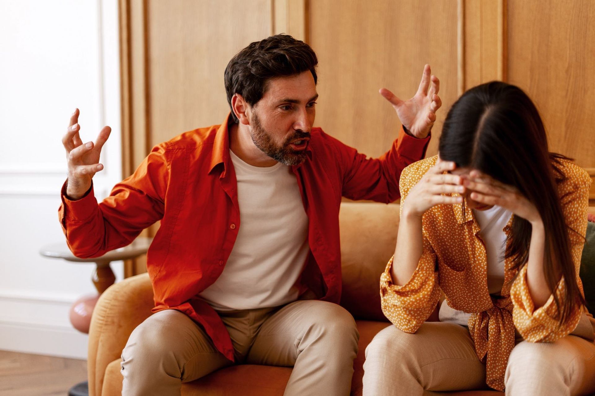 Couple fighting