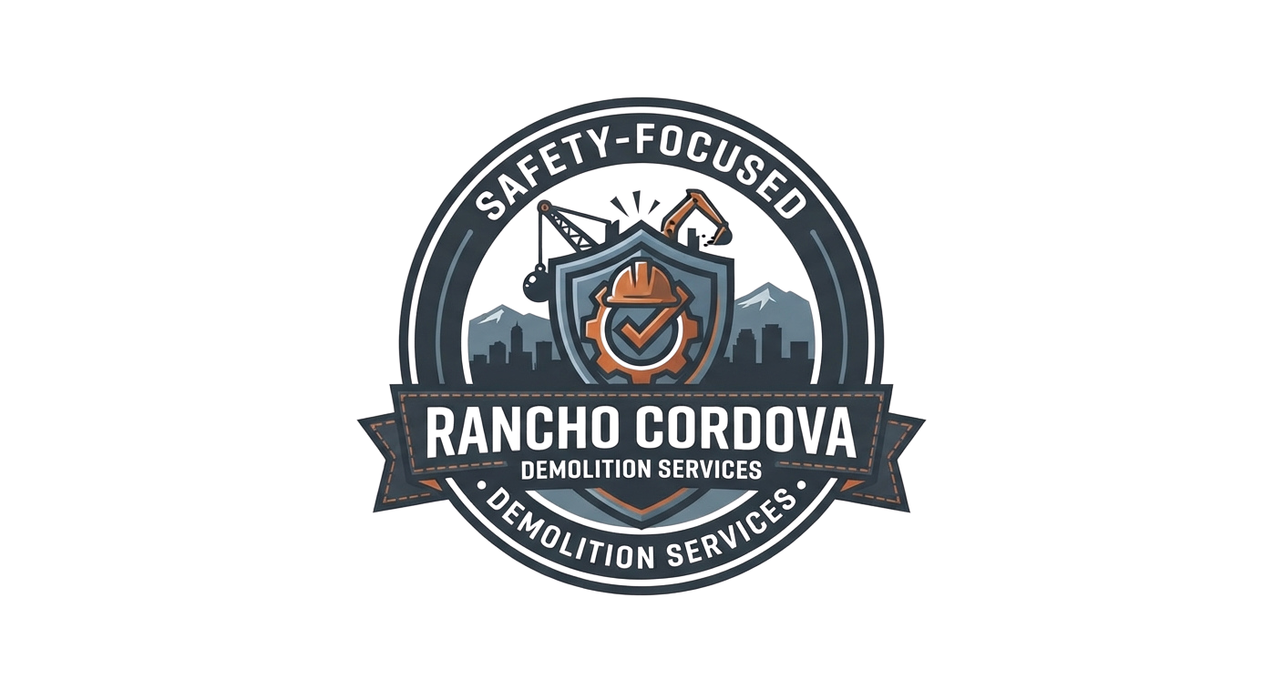 Safety-Focused Demolition Work logo in 