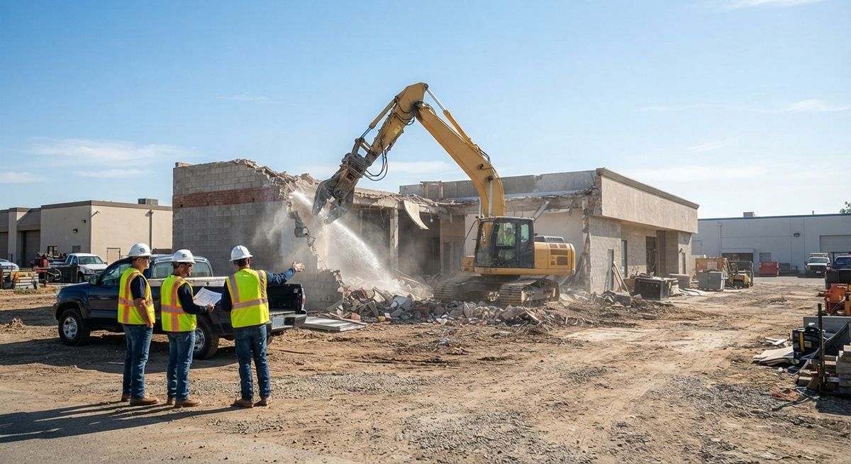 Demolition worker following safety procedures in Rancho Cordova