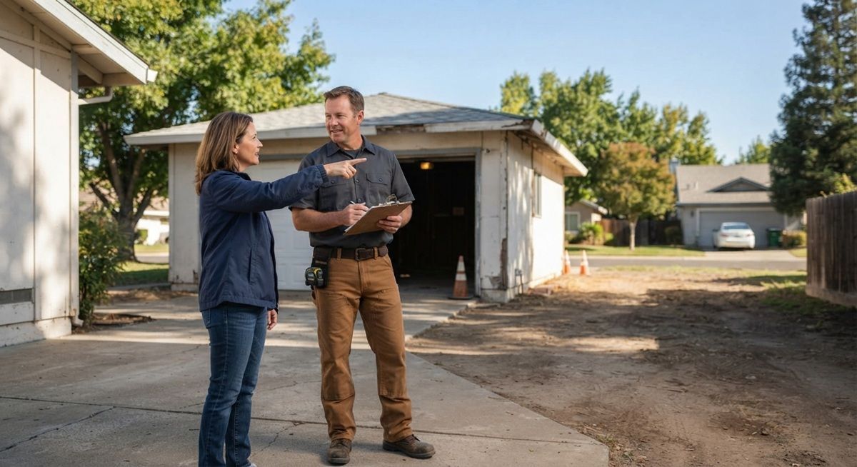 Residential demolition scheduling discussion in Rancho Cordova, CA