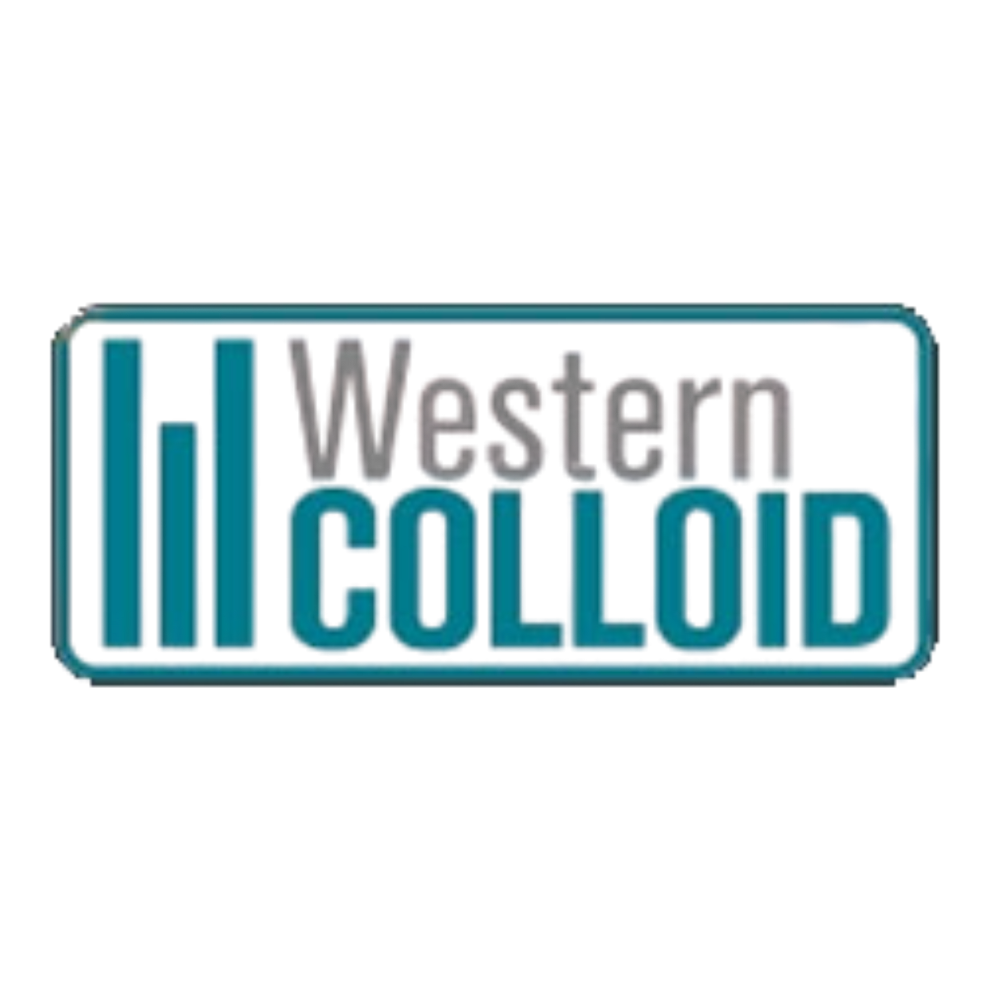 Western Colloid logo in teal and gray on a white background