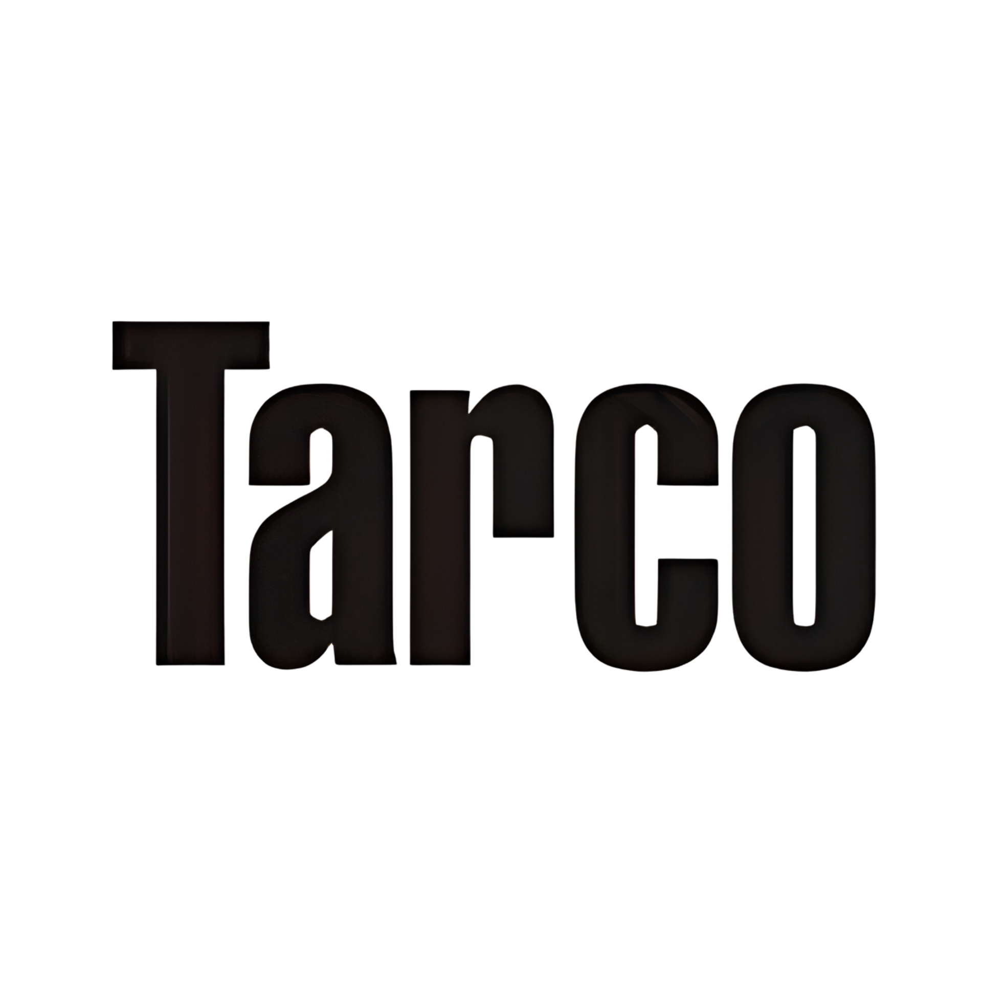 Black Tarco wordmark on a white background