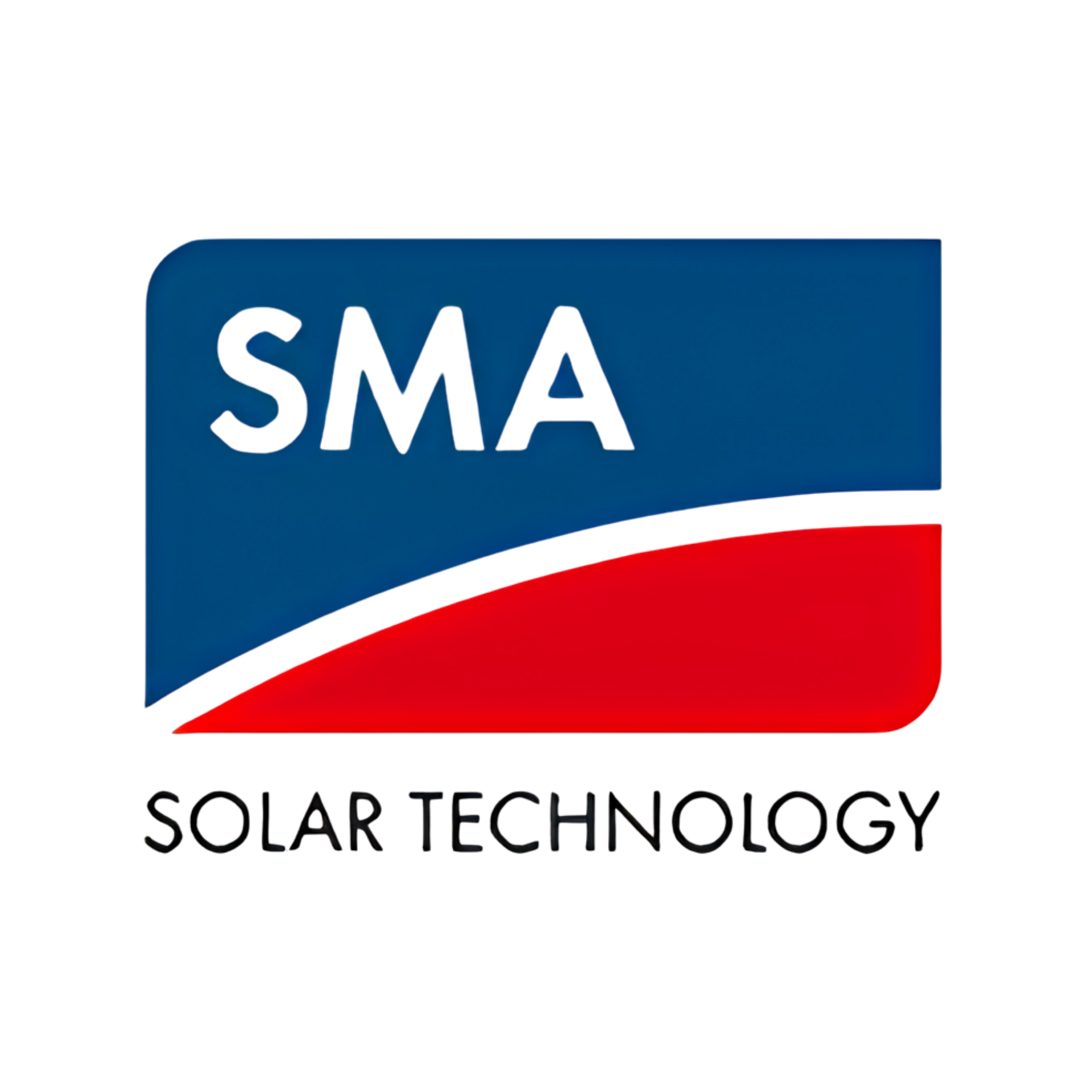 SMA Solar Technology logo with blue, white, and red curved design