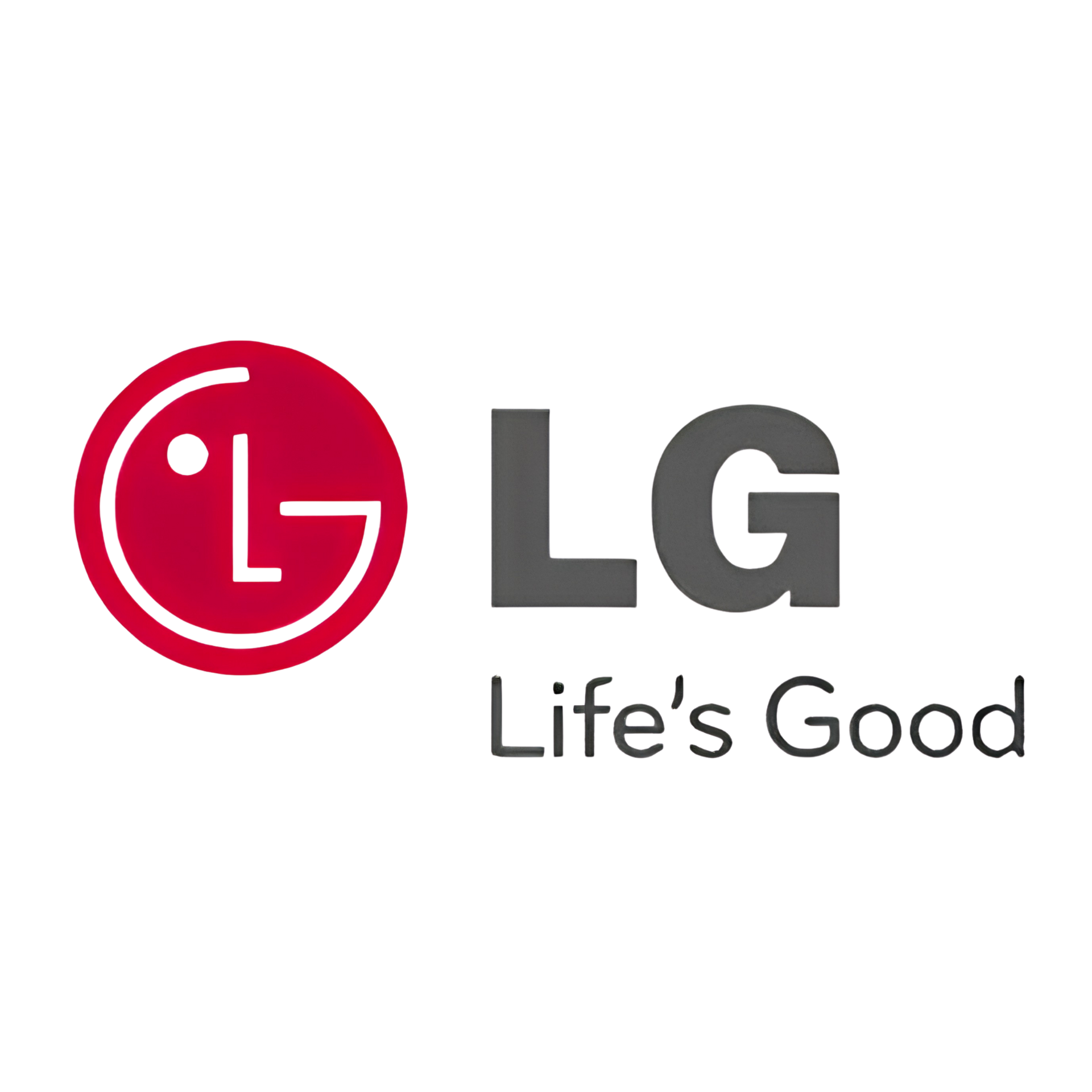 LG logo with red icon and gray “Life’s Good” text on a white background