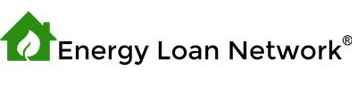 Energy Loan Network logo with green house and leaf icon and black text