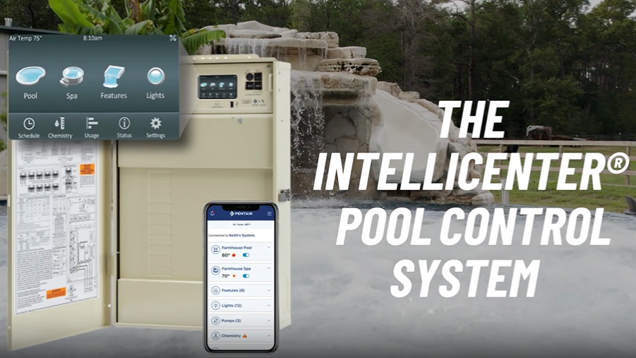 Control your pool from your phone Pentair pool automation IntelliCenter. Full control of your pool from your cell phone.