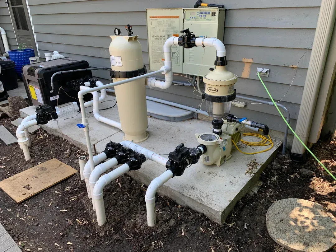 a sand filter for a pool that has been pumped