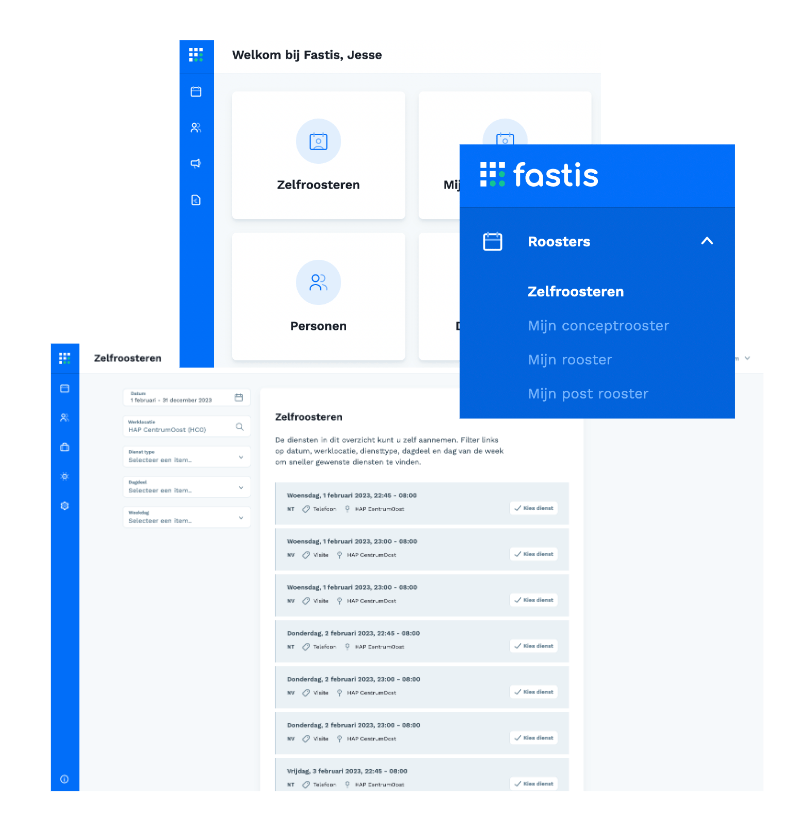 Fastis menu items screenshot