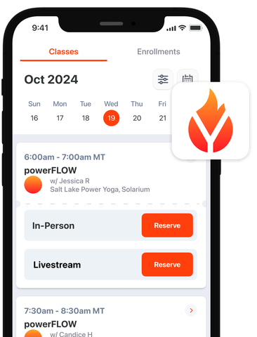 A cell phone displaying a calendar and a power flow app.