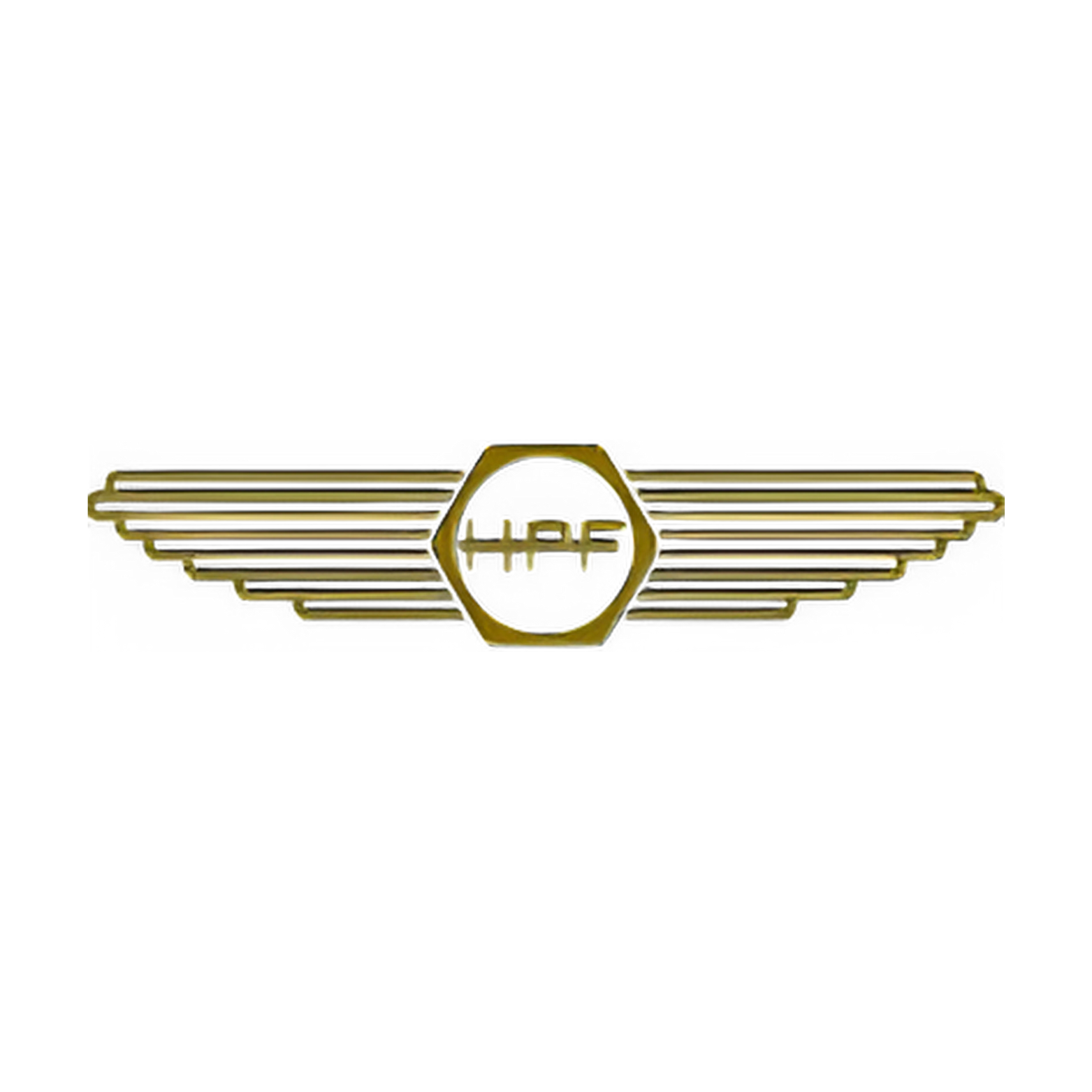 Gold logo with the initials 