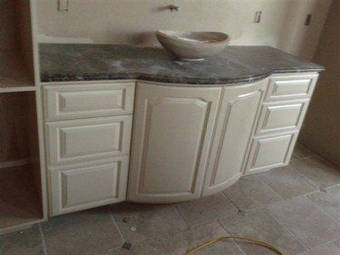 White Cabinet — Medford, OR — Gary Smith Custom Cabinet Shop
