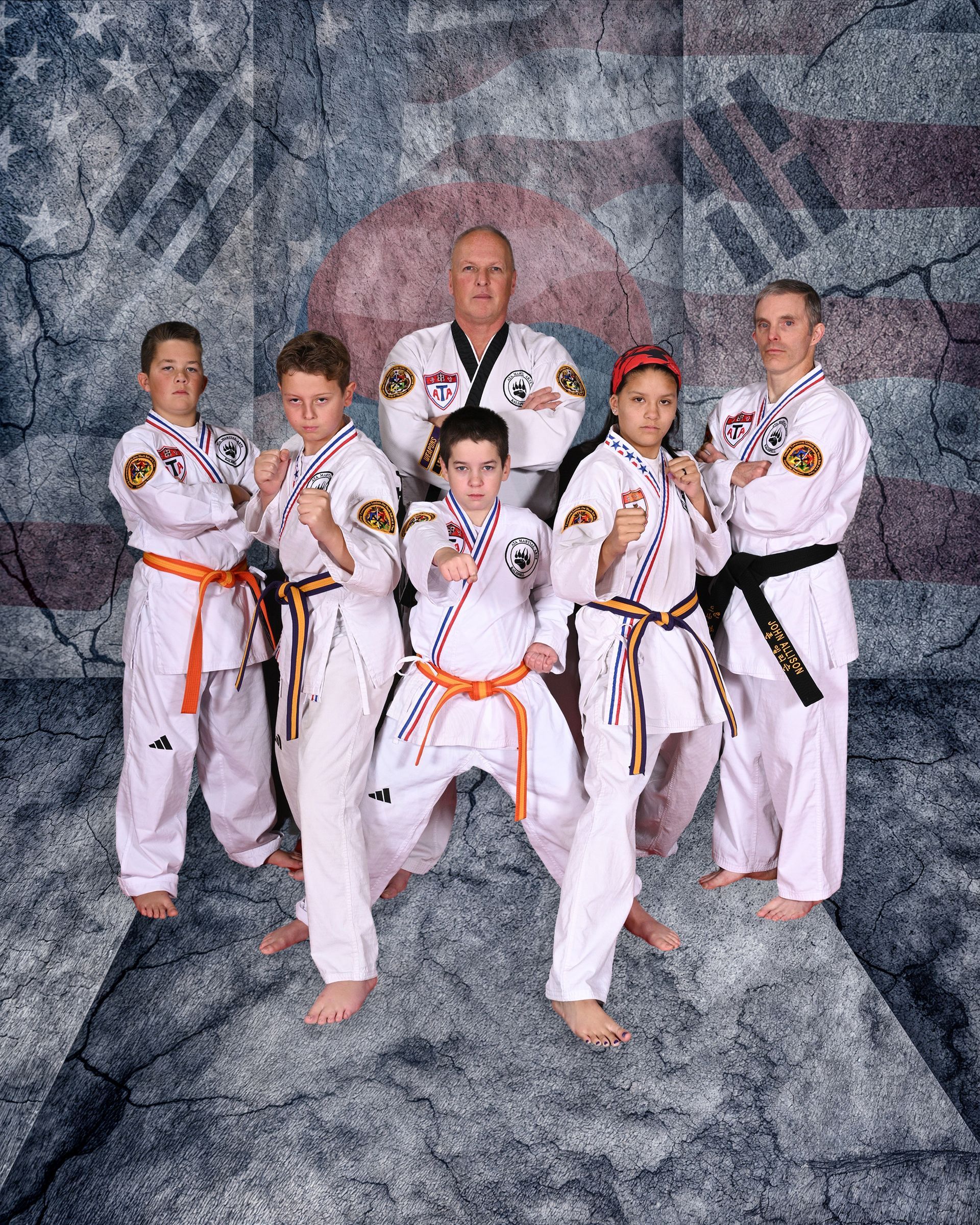 Leadership training through Taekwondo.
Students learn to lead themselves.
Leadership students learn to lead others
