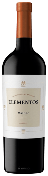 Botella de vino tinto 