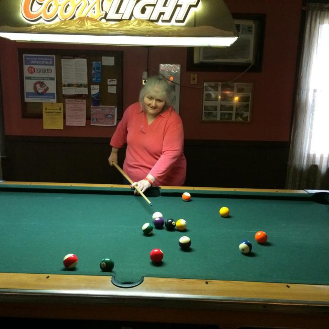 Special Dinner Outings, playing pool, fun time, Getz Personal Care Home, activities