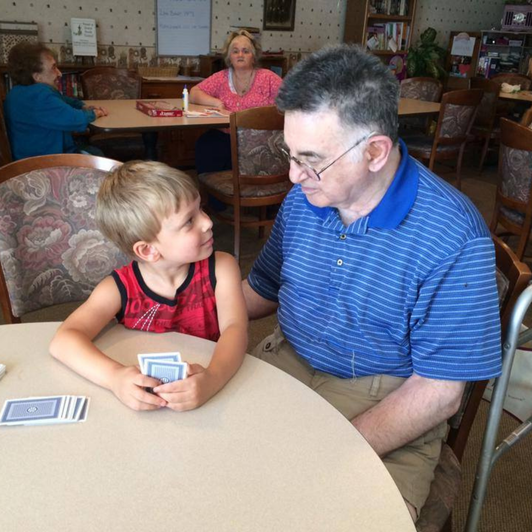 cards games with the grandkids, bowling, walking, family, fun time, Getz Personal Care Home, activities