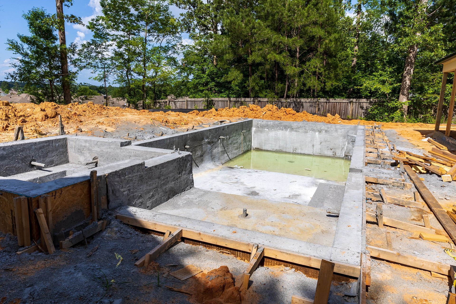Swimming Pool Under Construction