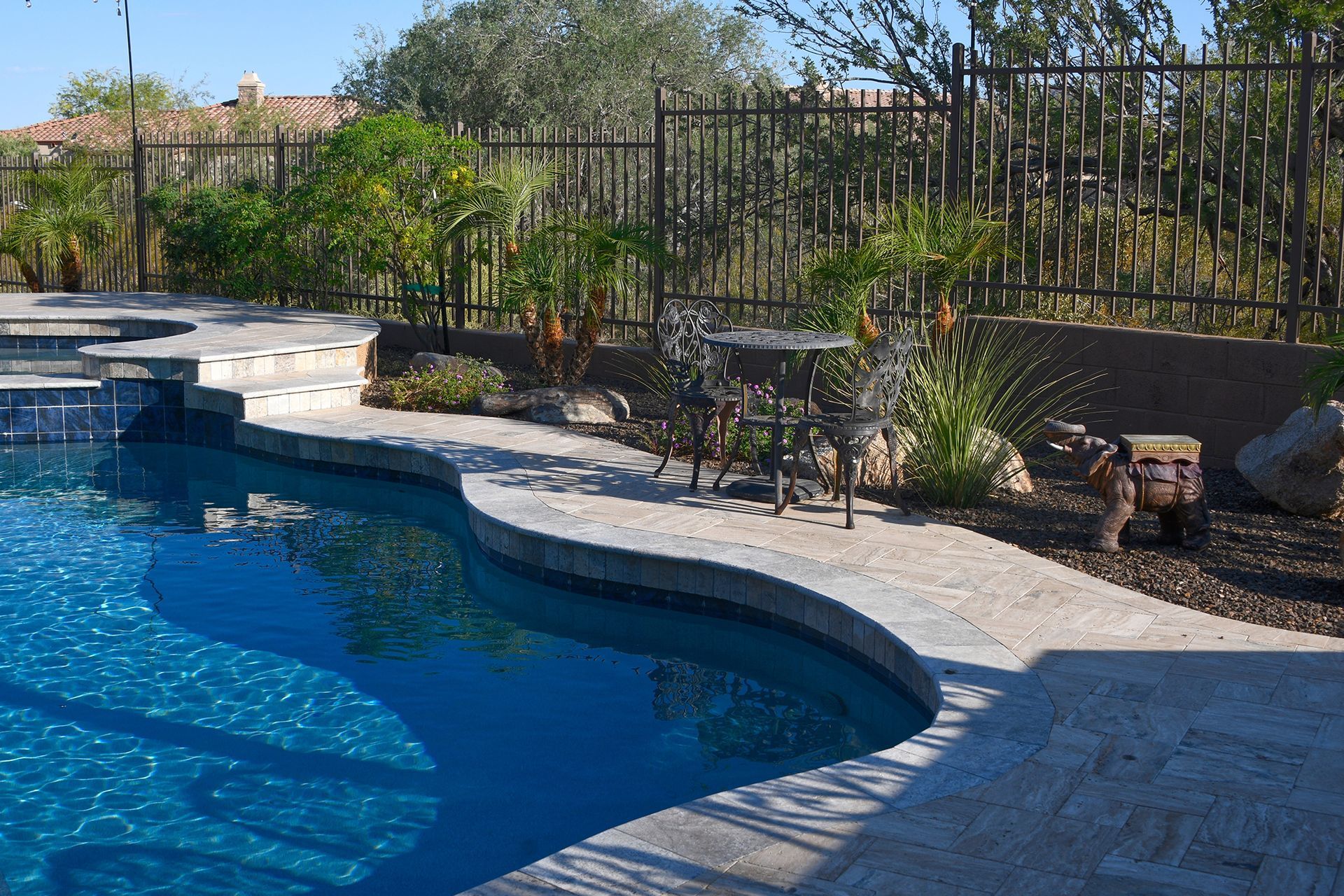 Swimming Pool With Fence