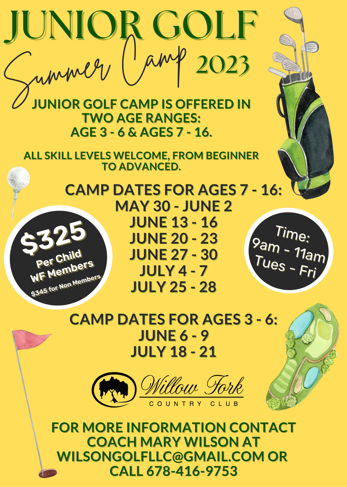 Junior Golf Willow Fork Country Club Katy, TX