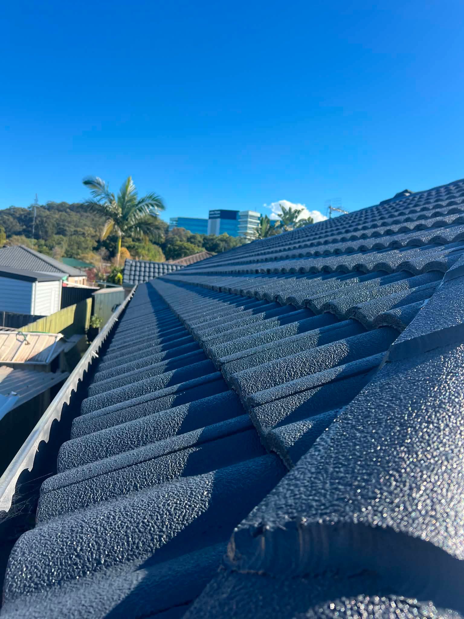 A freshly painted roof in Mermaid Waters