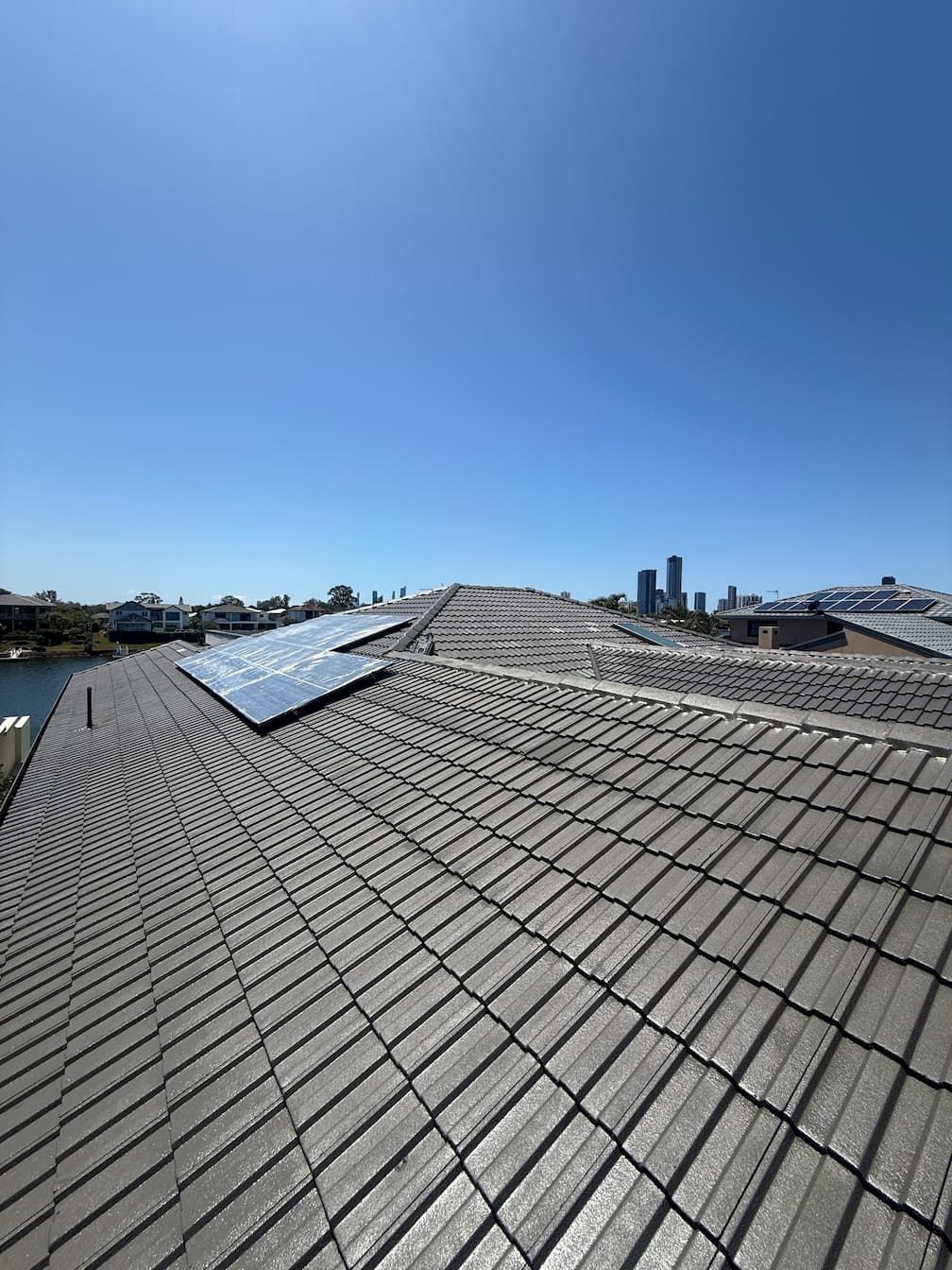 A roof painted on the gold coast