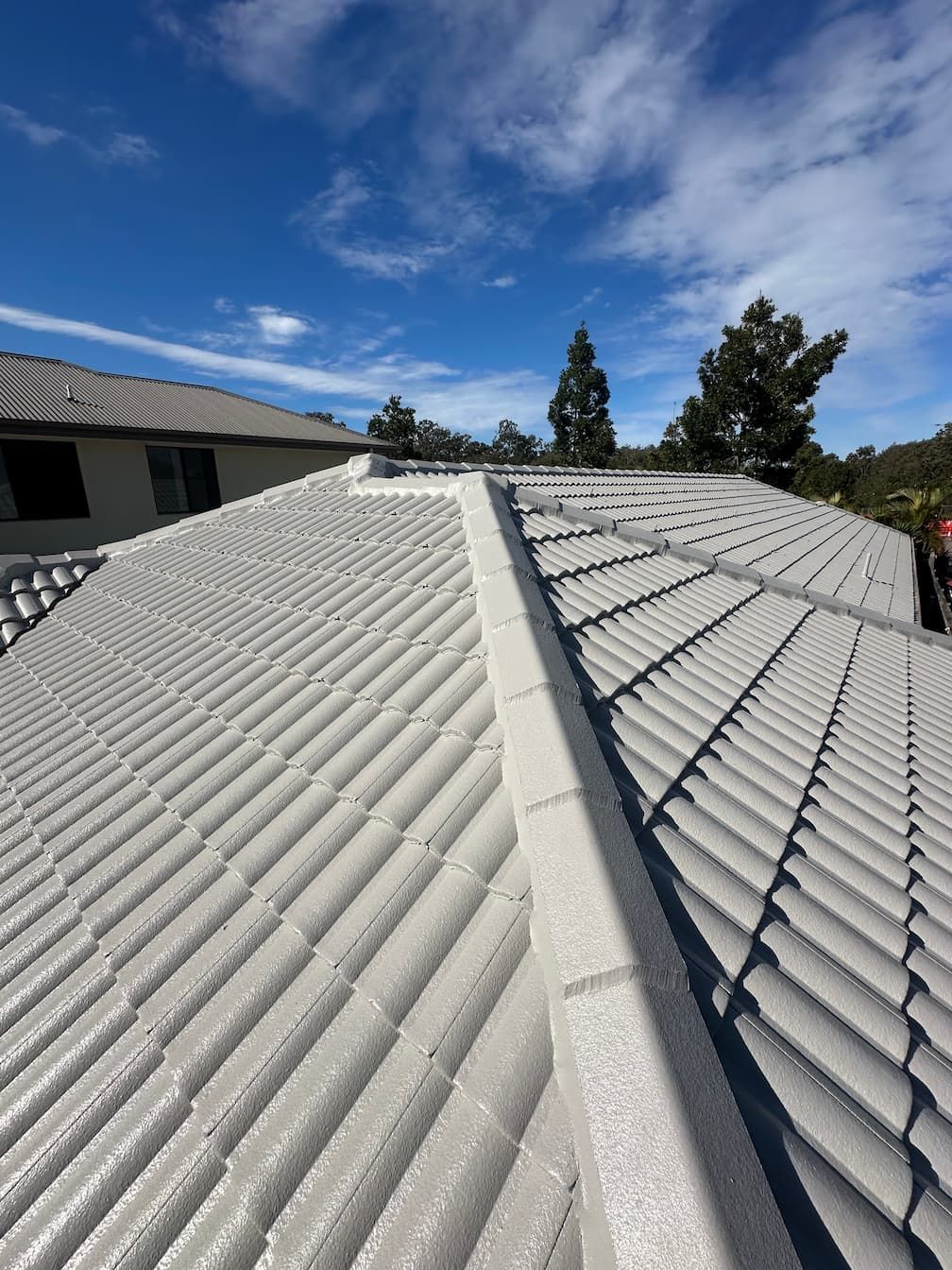 A roof in Currumbin that was recently painted.