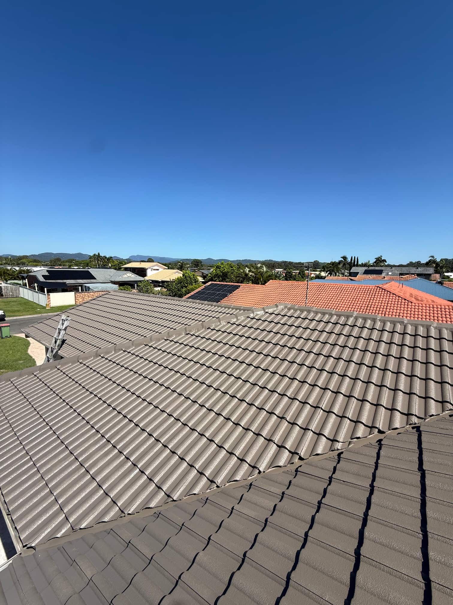 A roof recently restored in Mudgeeraba