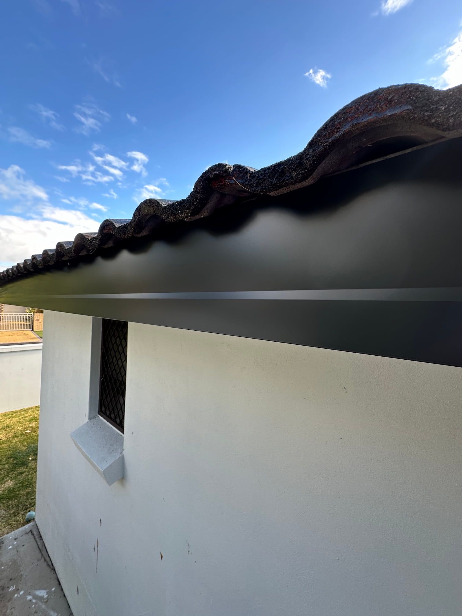 Fascia running along a roof of a Gold Coast house.