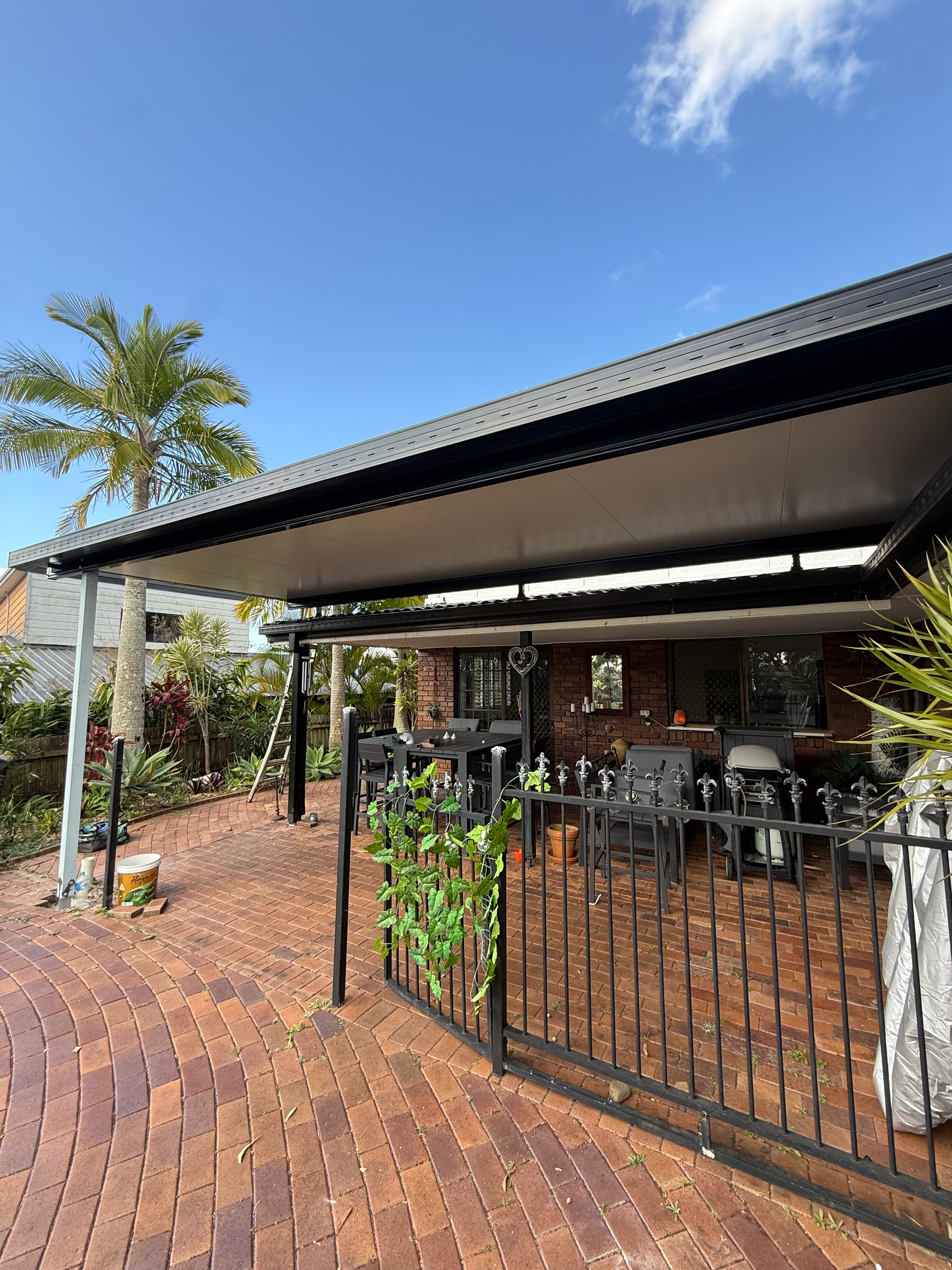 An outdoor patio installed on the gold coast