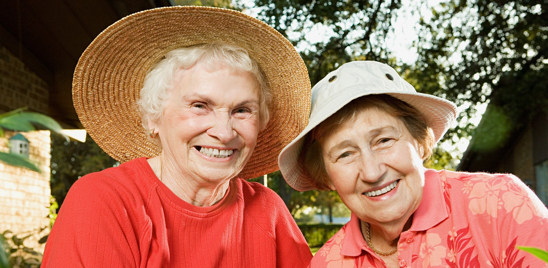 Homeshare friends in garden