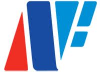 Logo di Nova Frigo: globo blu con vortici arancioni e blu, nome dell'azienda in basso.