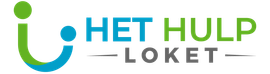 Een blauw en groen logo voor het hulploket