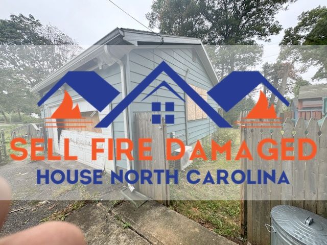 A house with fire damage in North Carolina
