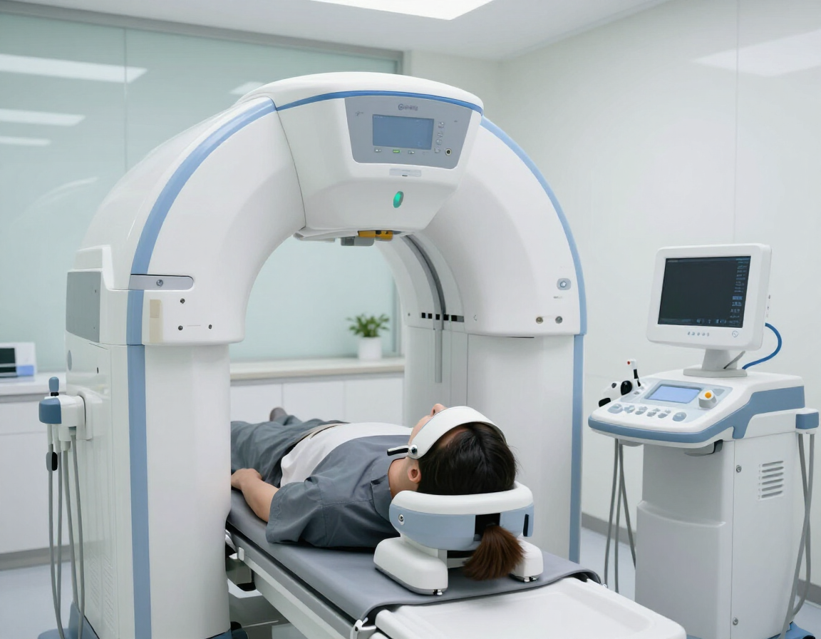 Sesión de neuromodulación con equipo de EMT