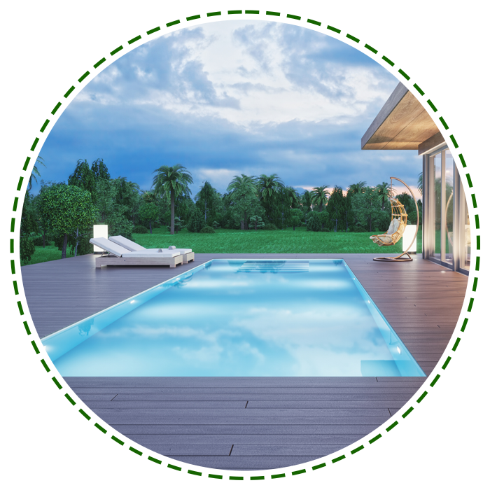 Modern Luxury House with Swimming Pool at Dawn — Mt Riverview, NSW ¬¬— Eternal Landscapes