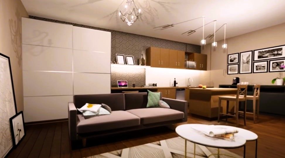 Remodeled basement turned into a cozy guest suite in Grand Rapids