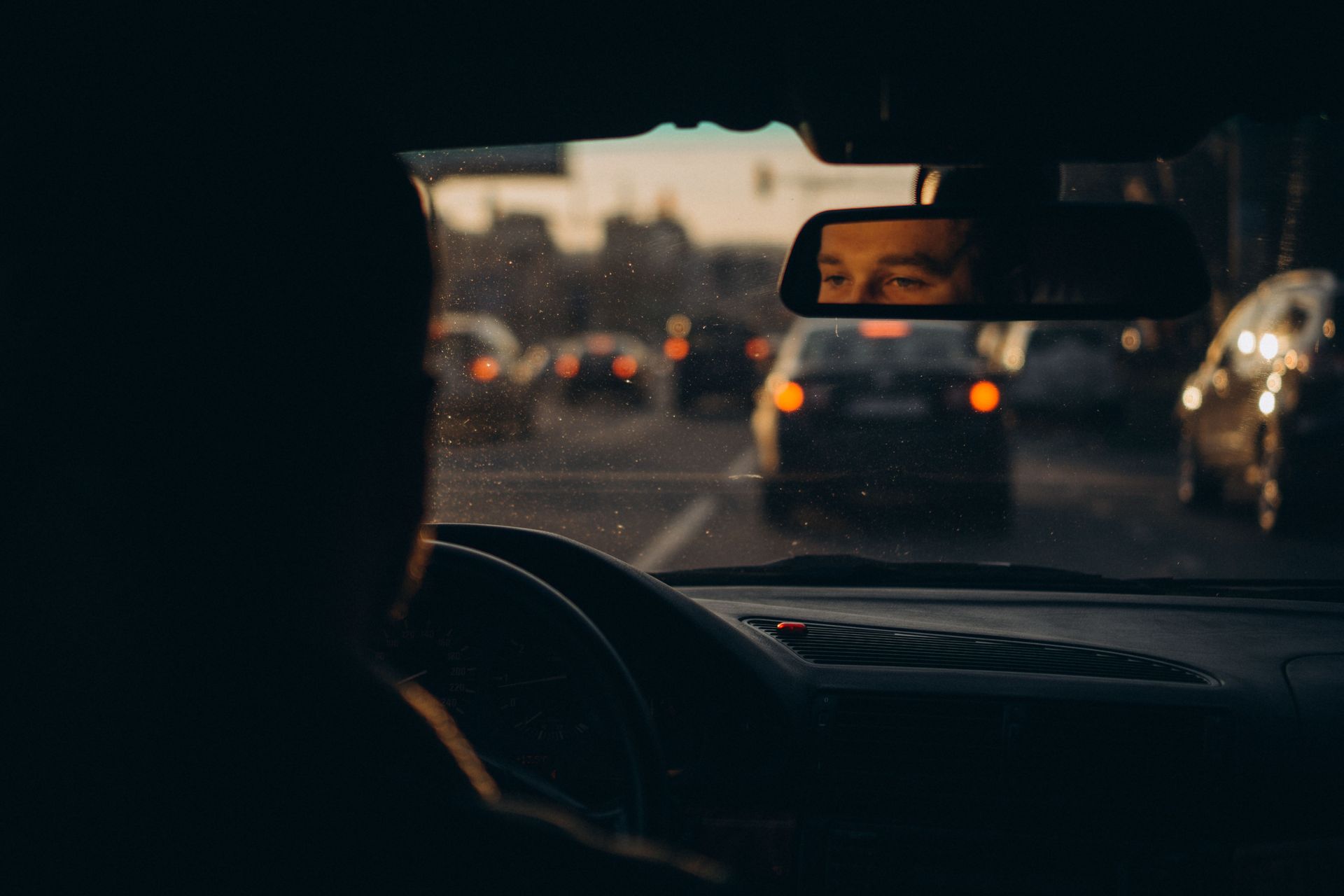 Driving a car in the city