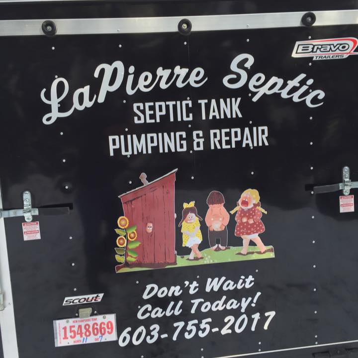LaPierre Septic logo and contact information
