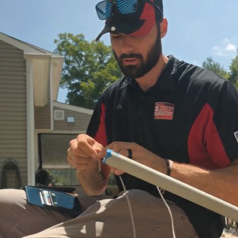 JDP Electric technician handling an electrical service call in Bridgewater, nj