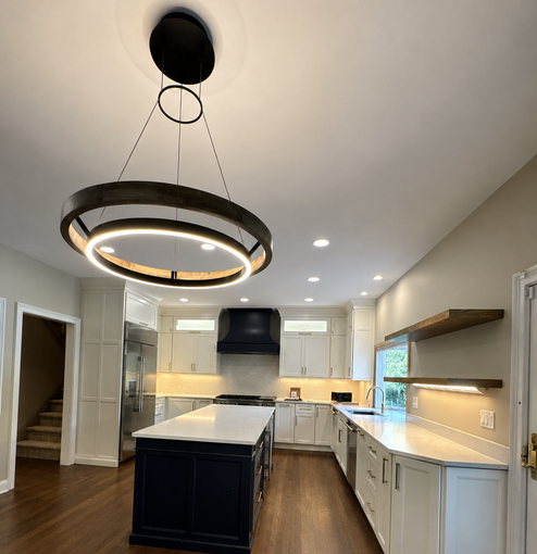 Kitchen lighting and electrical remodeling project in Franklin Township, NJ by JDP Electric