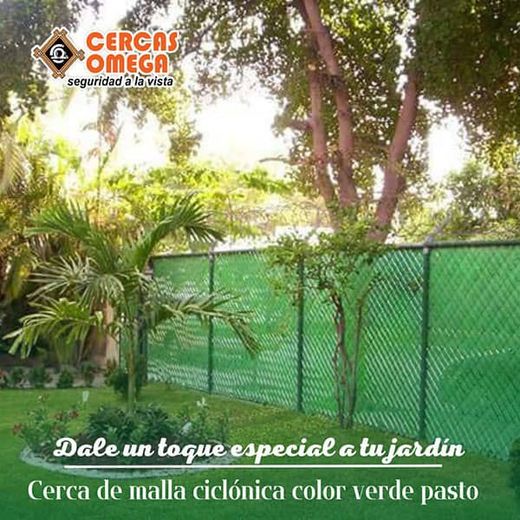 ALARMAS OMEGA - Malla ciclónica color verde pasto