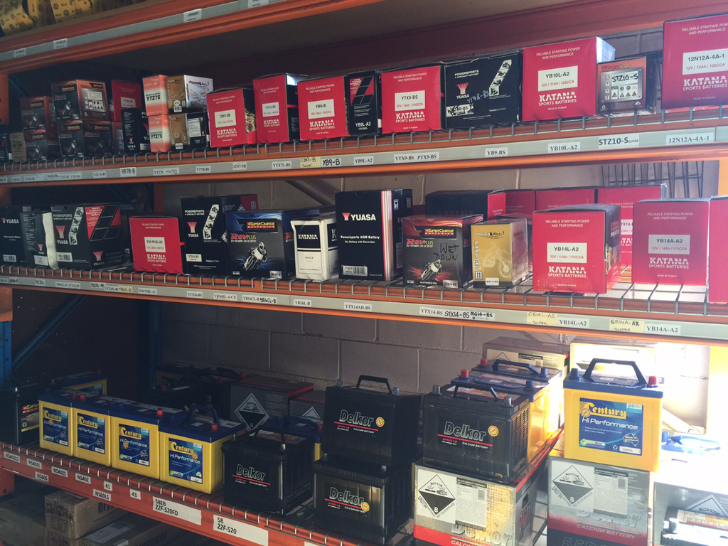Store Shelves Stocked With Assorted Boxed Electronics and Accessories — PowerMaster Batteries Moree in Walgett, NSW
