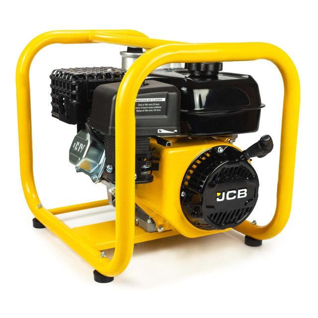 Yellow-framed Jcb Portable Generator on a White Background — PowerMaster Batteries Moree in St, Moree, NSW