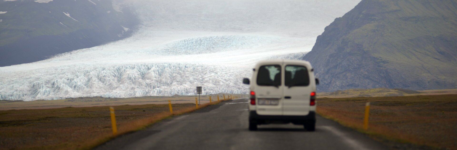 Vatnajökull glacier seen from N1 road, Iceland