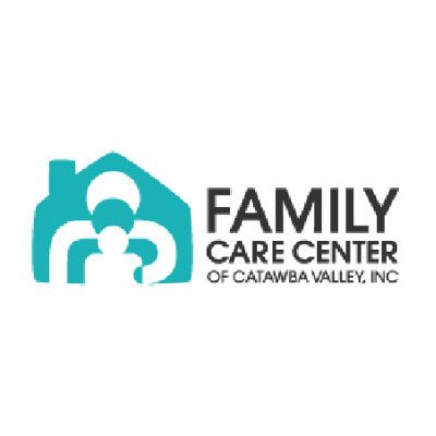 Family Care of Catawba Valley, Inc. logo in teal and black with a family house icon