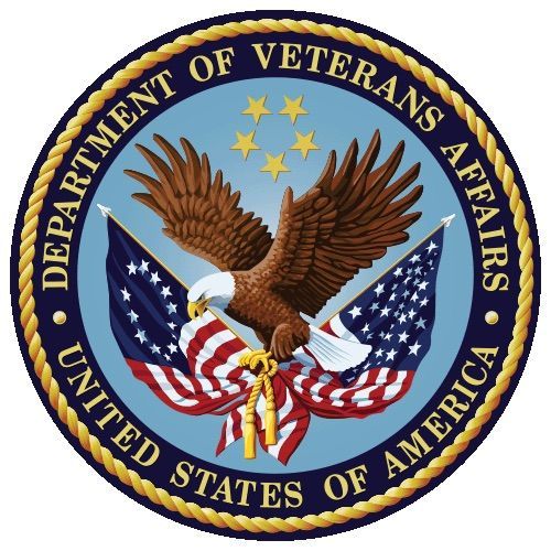 Seal of the U.S. Department of Veterans Affairs with eagle, stars, and American flags