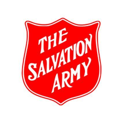 Red Salvation Army shield logo with white text