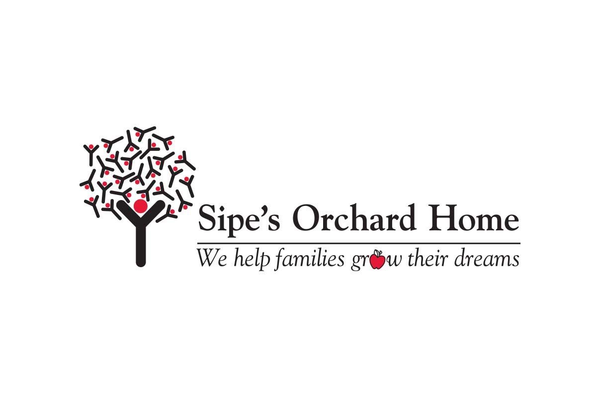 Sipe’s Orchard Home logo with tree icon and tagline, “We help families move their dreams.”