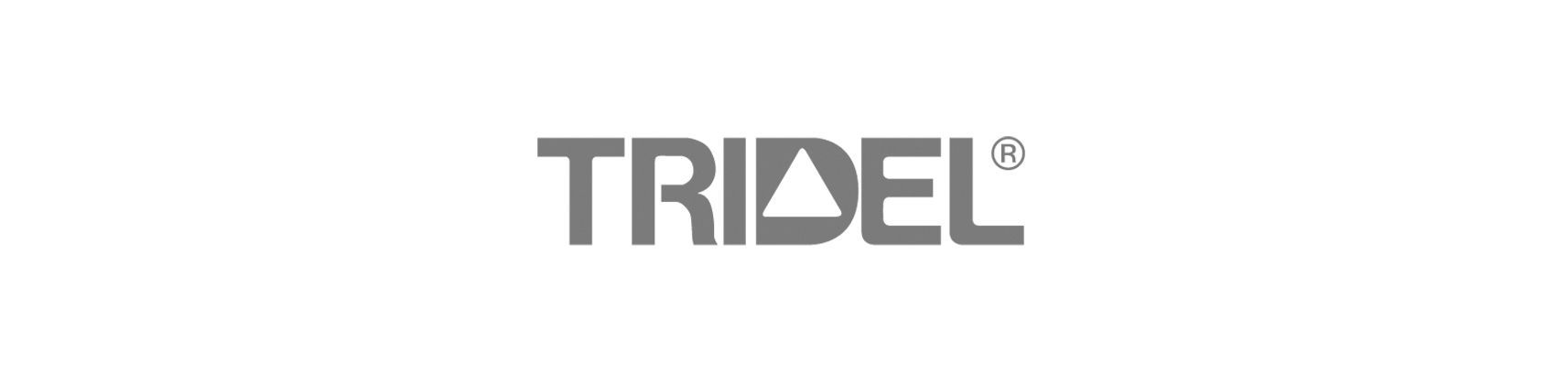 The tridel logo is on a white background.