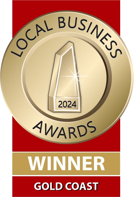 A Gold Badge That Says Local Business Awards Winner — Gold Medal Gymnastics In Molendinar, QLD