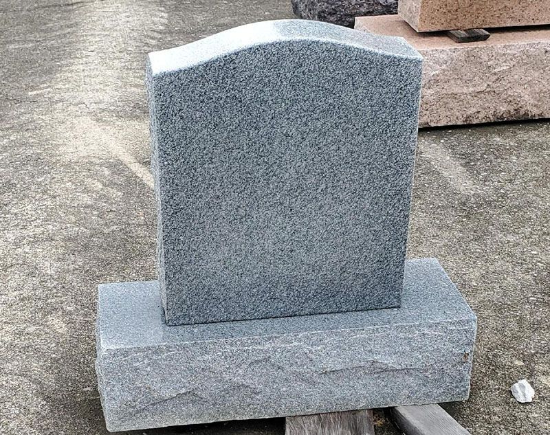 Sloan Funeral Home IL Slender Gray Monument